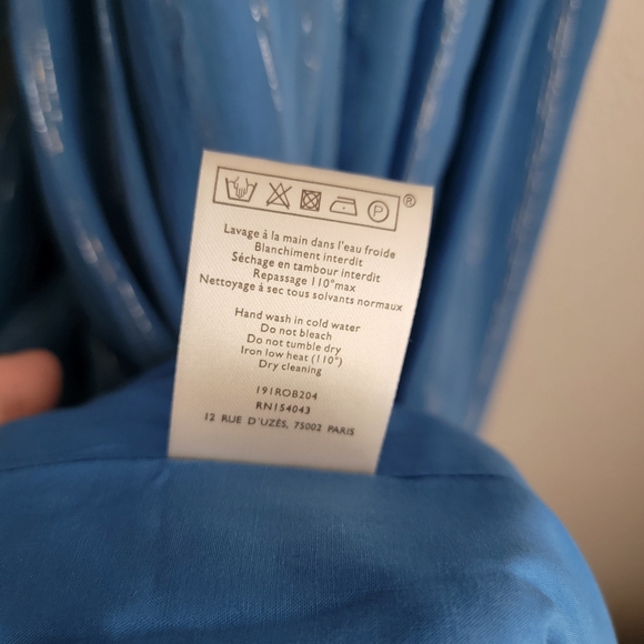 Sezane Giovana Dress in Electric Blue size 38 NWT - Picture 11 of 11